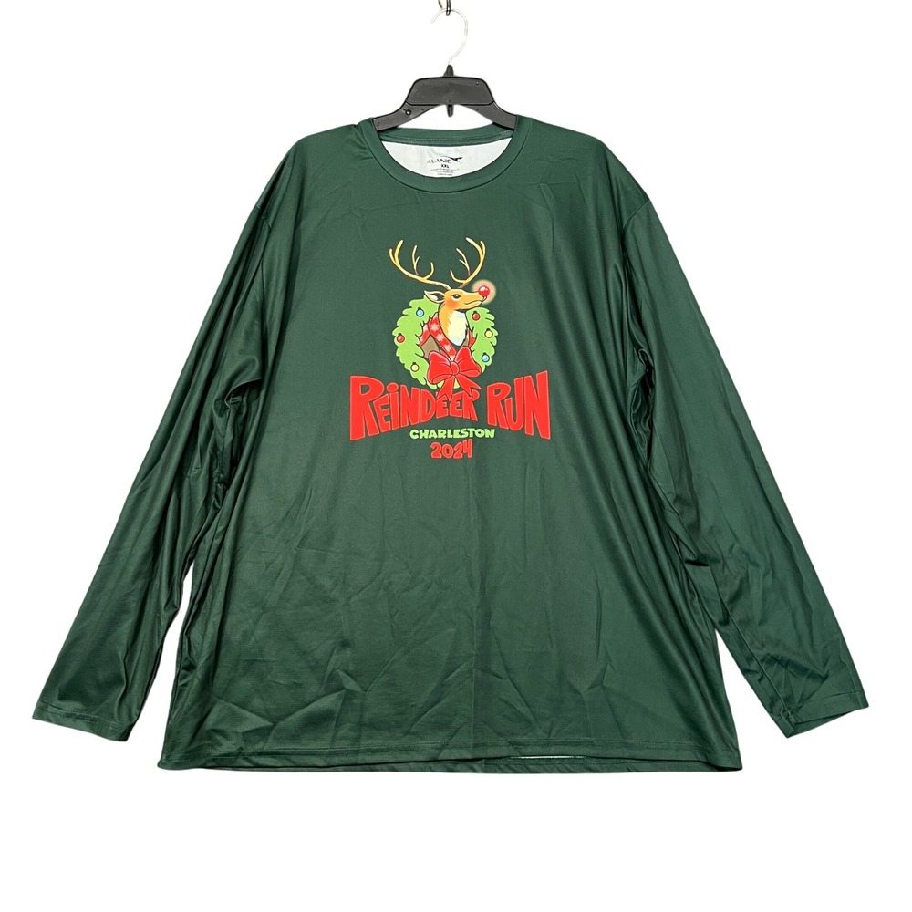 Charleston Reindeer Run Shirt Men XXL Marathon Race Tee Activewear Running Train